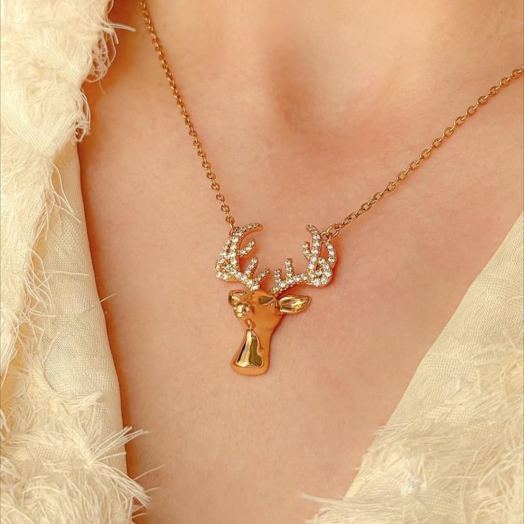 پلاک گوزن و زنجیرژوپینگ کد 2303 - خرید آنلاین از گالری آداس